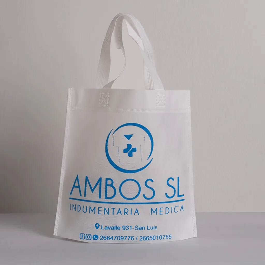 Bolsa 29x28x6 - Diseño blanco y beige elegante